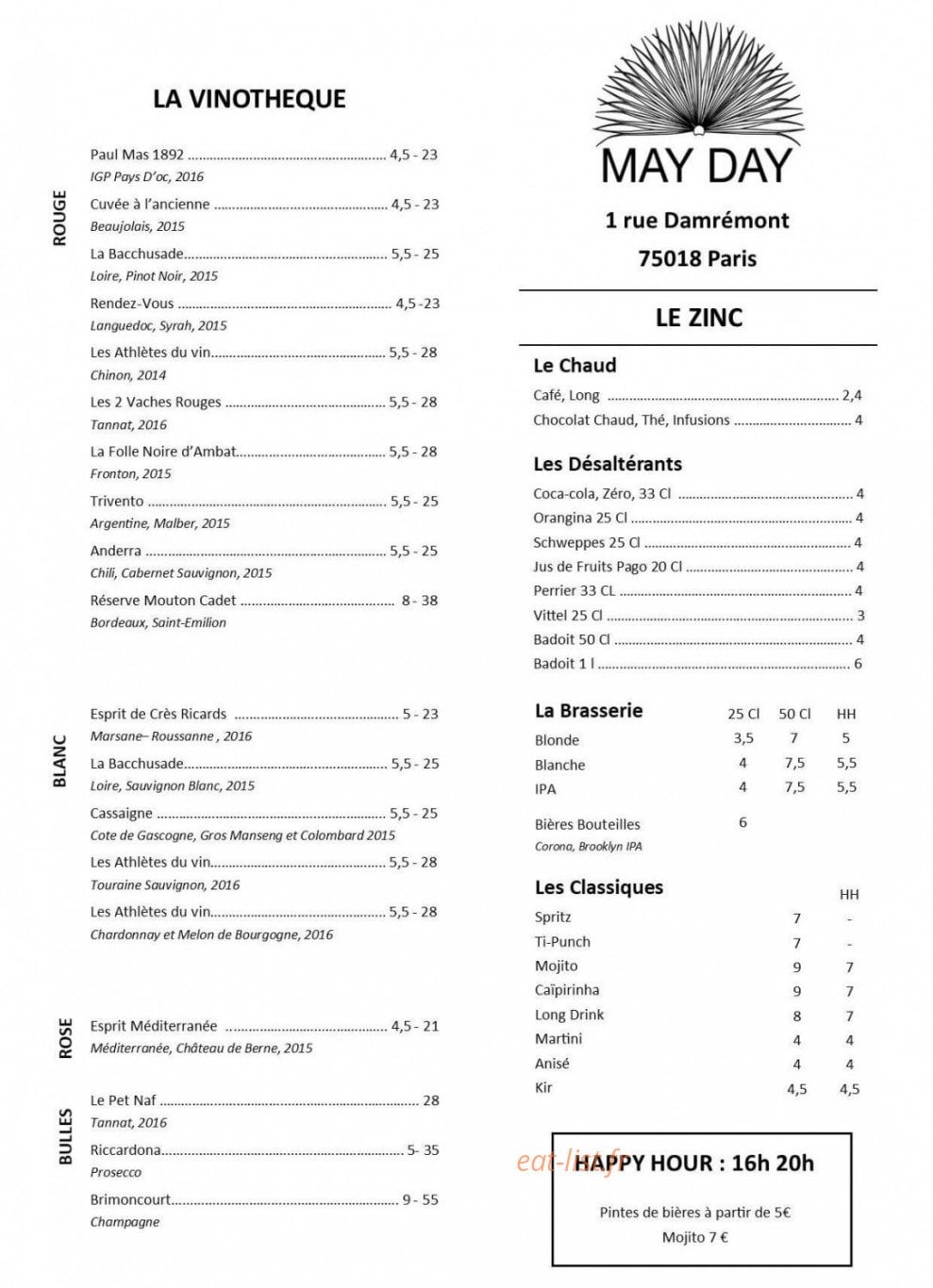 Le Mayday — carte page 1