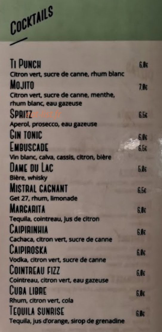 Le Mistral Gagnant — carte page 14