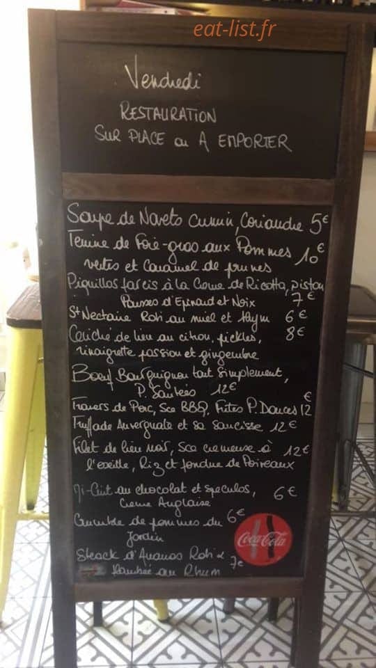 Le Petit Gourmand — carte page 1