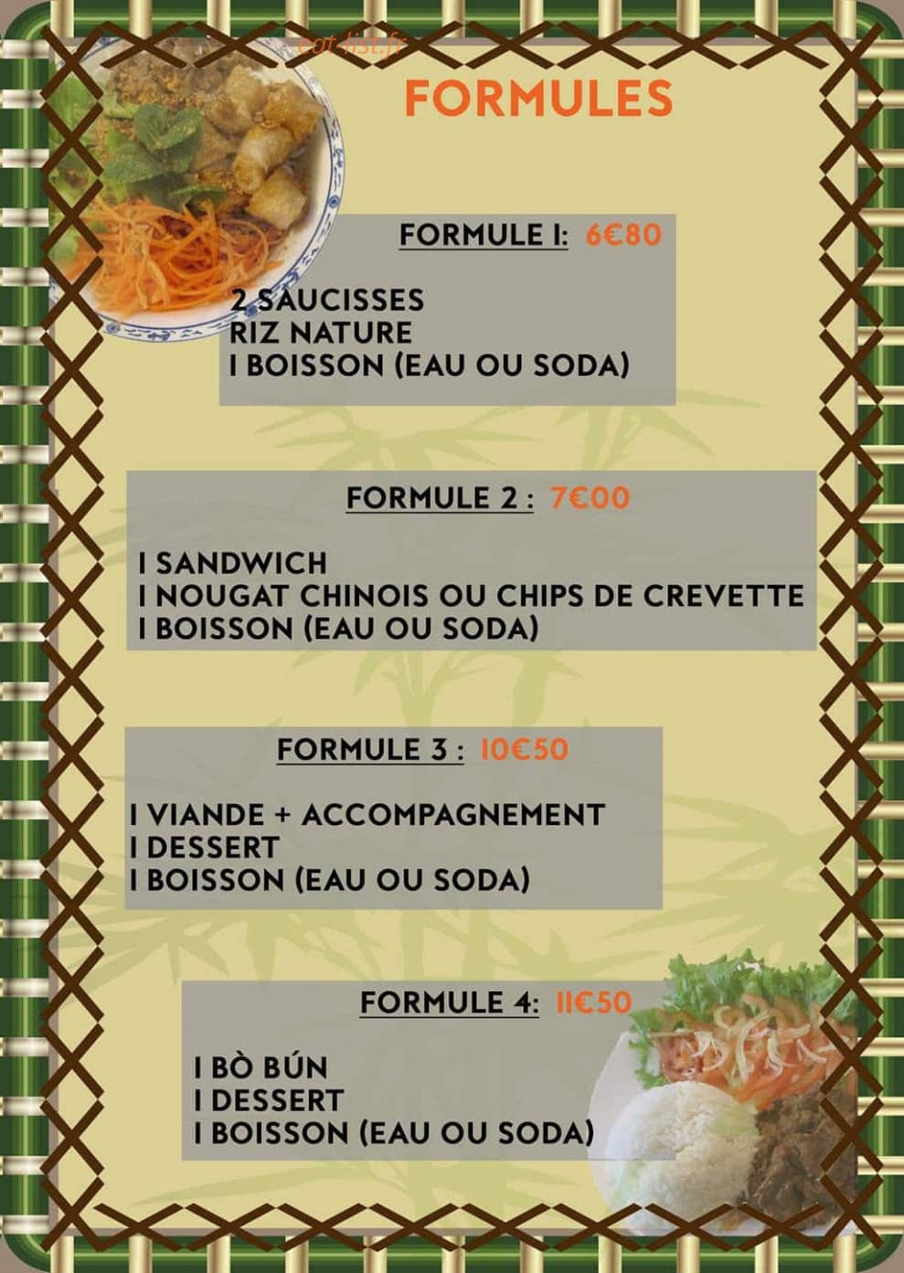 Le Petit Panda — carte page 3