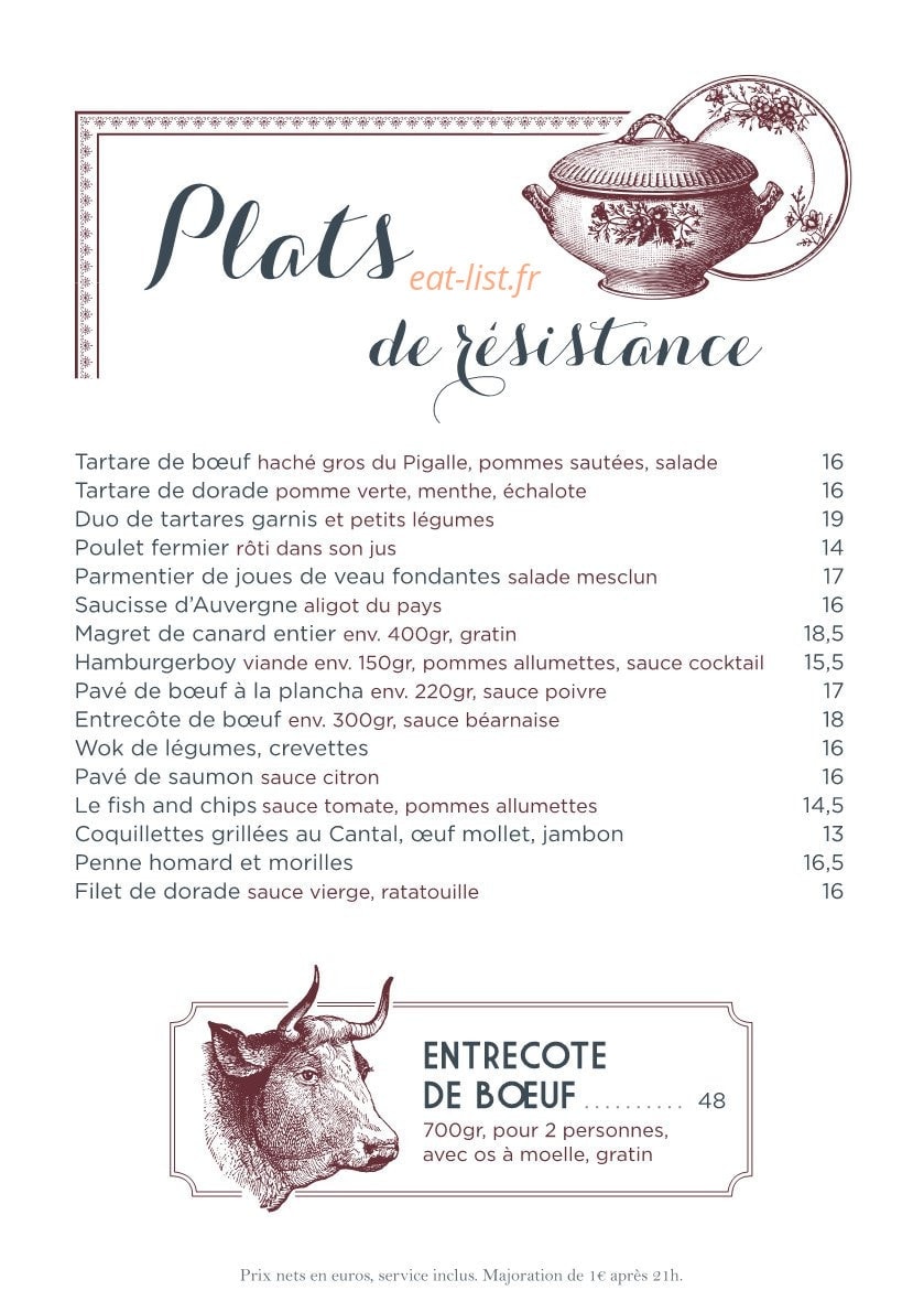 Le Pigalle — carte page 6