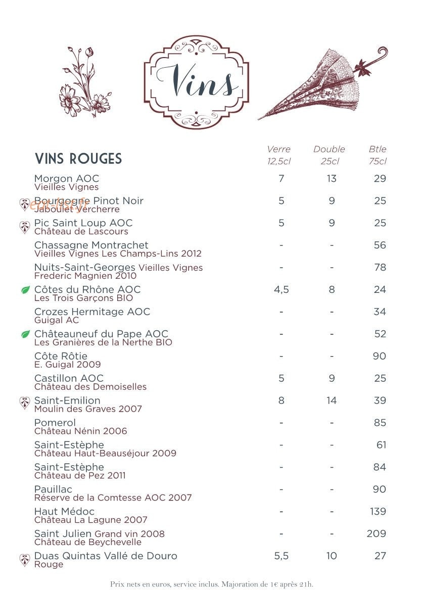 Le Pigalle — carte page 9