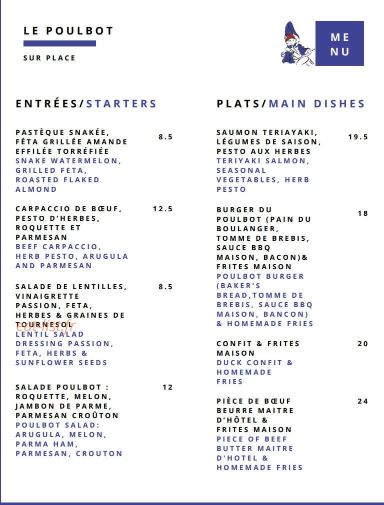Le poulbot — carte page 1