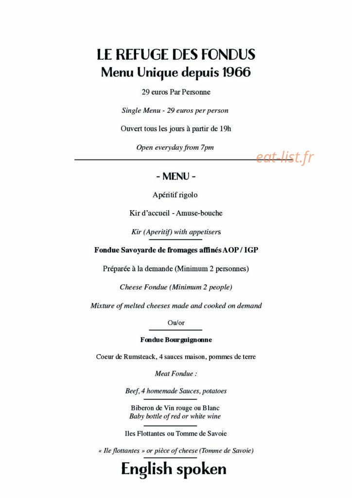 Le Refuge des Fondus — carte page 1