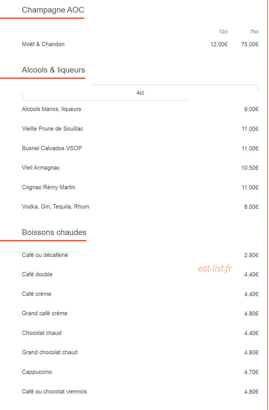 Le Relais De La Butte — carte page 10