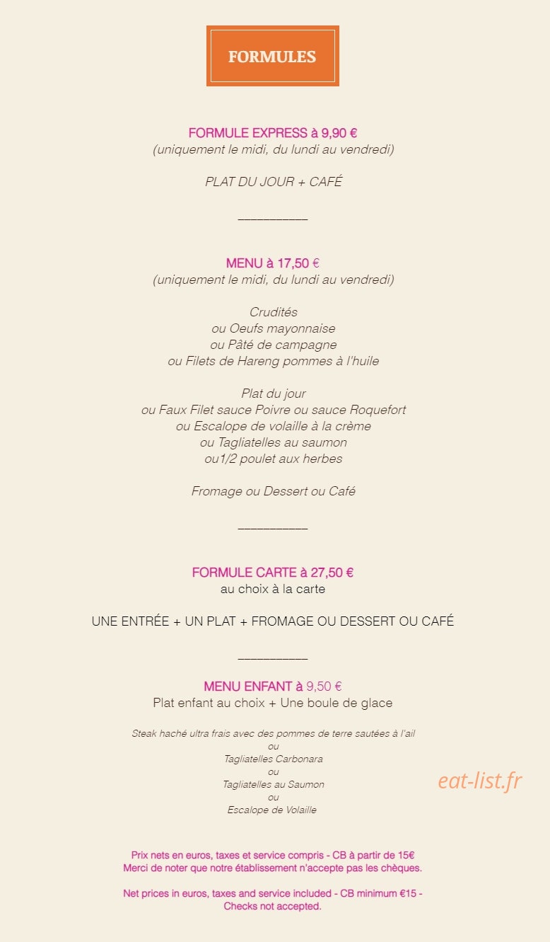 Le Relais Gascon — carte page 5