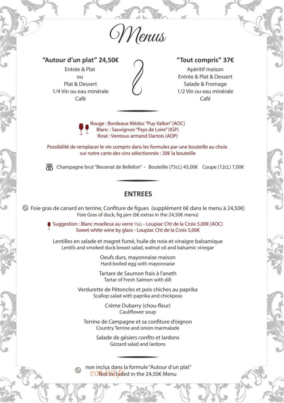 Le Sagittaire — carte page 1