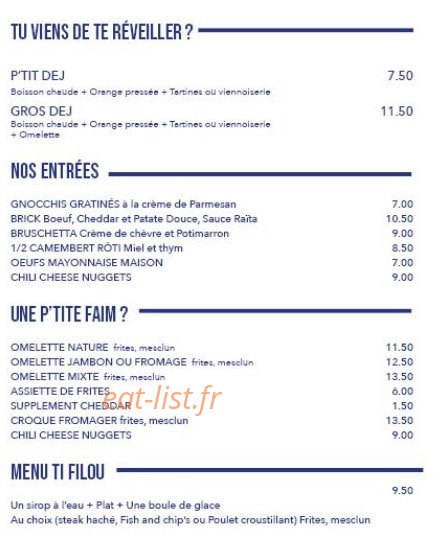 Le Sarment de Montmartre — carte page 2