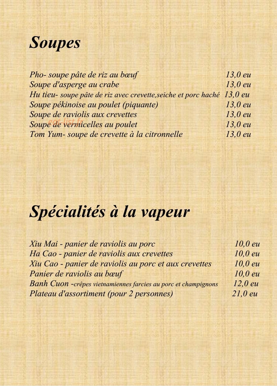 Le Sourire de Saigon — carte page 2