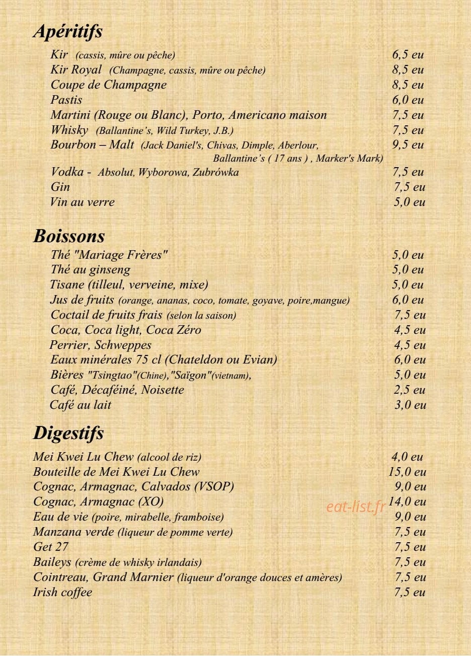 Le Sourire de Saigon — carte page 10