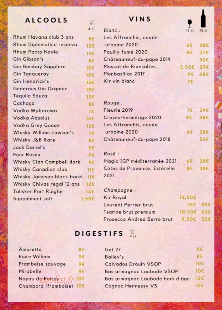 Le SpeakArt — carte page 3