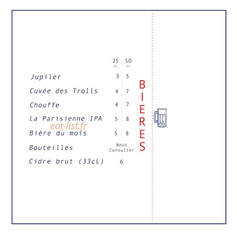 Le Tagada Bar — carte page 7