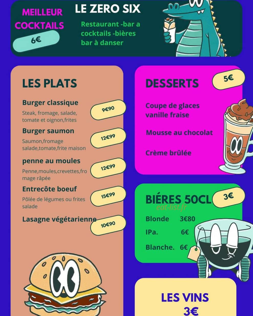 Le Zéro Six — carte page 1