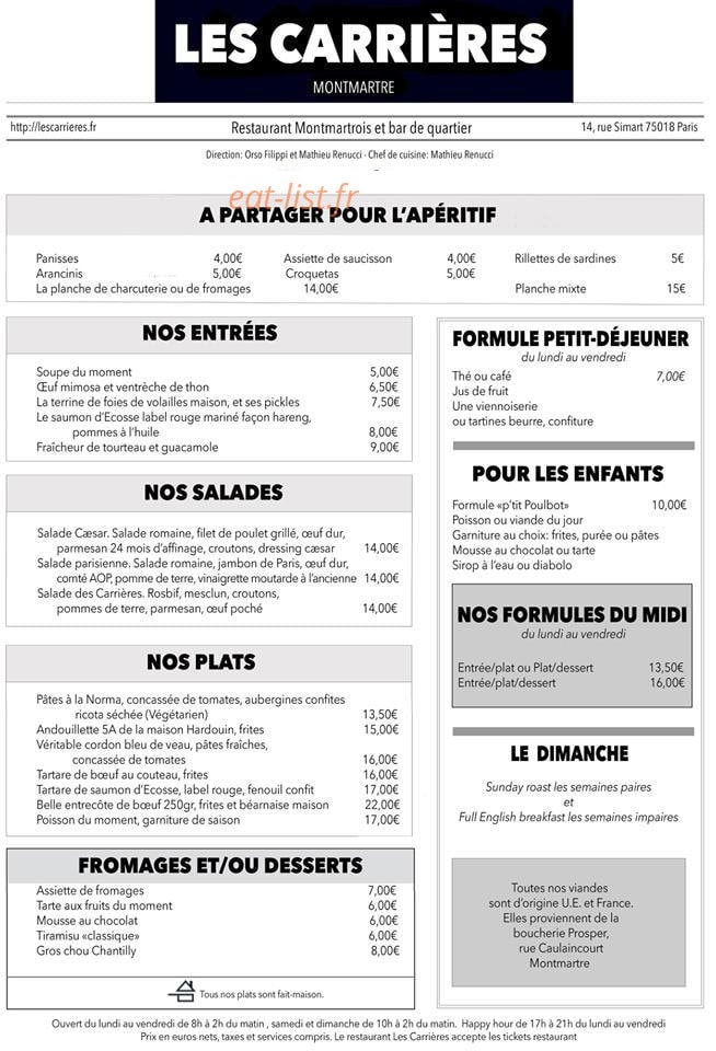 Les Carrières — carte page 1