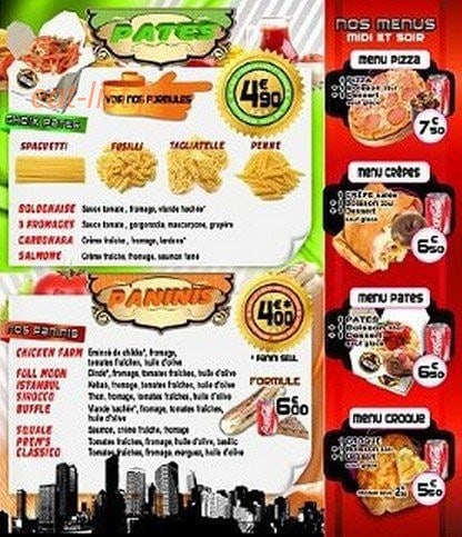 m&m's pizza — carte page 2