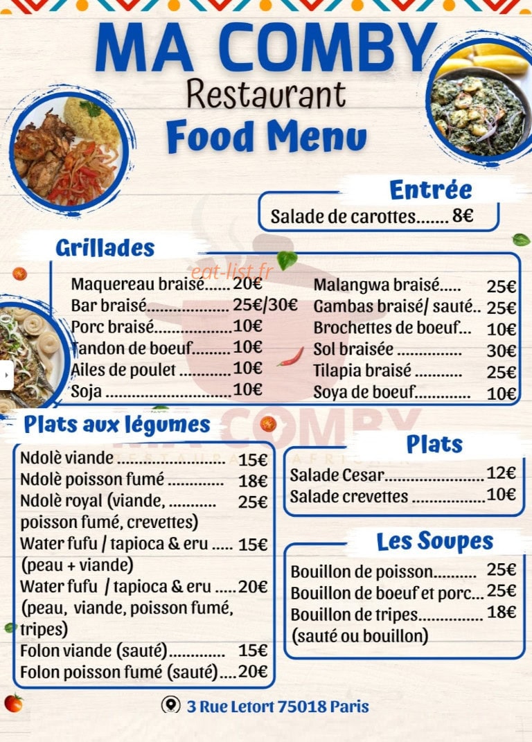 Ma Comby — carte page 1