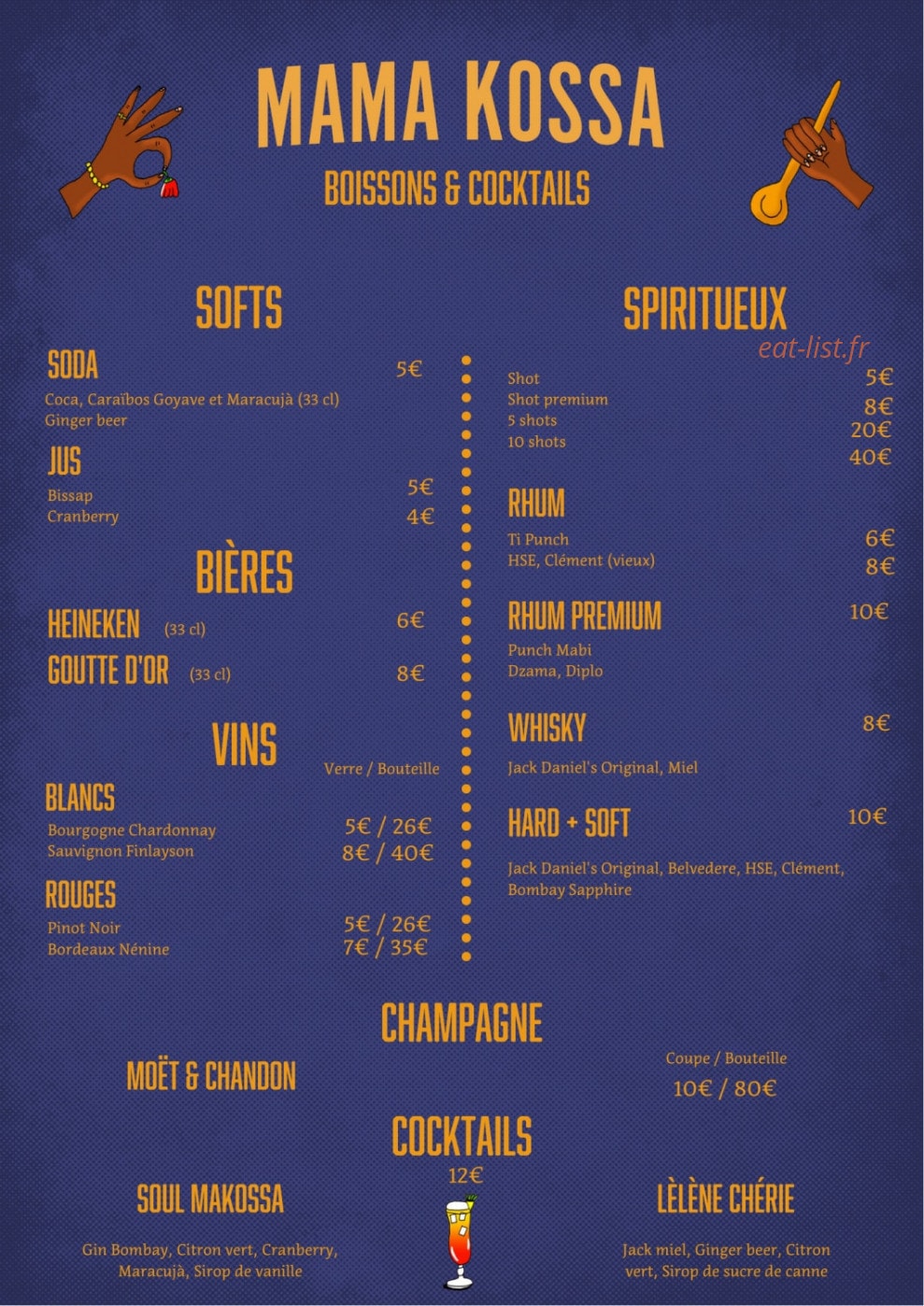 Mama Kossa — carte page 2