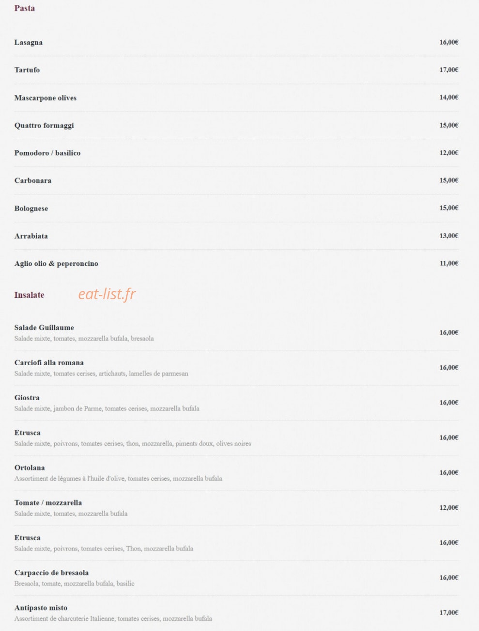 Marcello — carte page 2