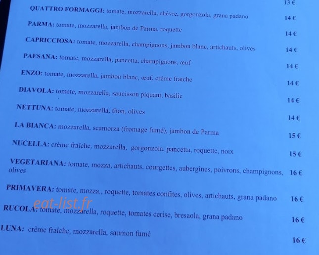 Mezza Luna — carte page 2