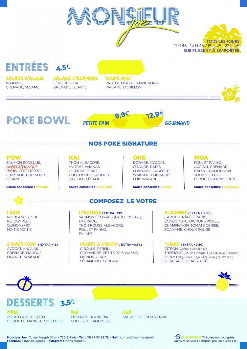Monsieur Joe — carte page 2