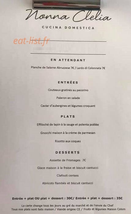 Nonna Clelia — carte page 1