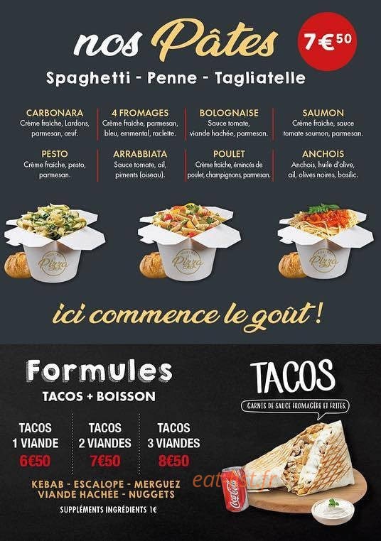 Nostra Pizza — carte page 3