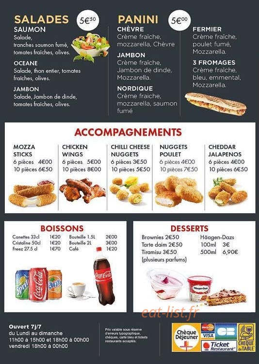 Nostra Pizza — carte page 4