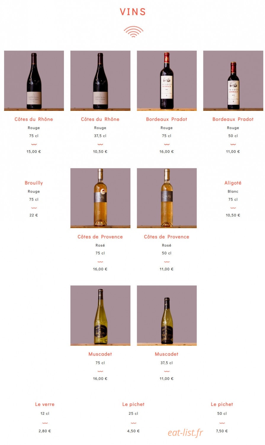 Notre cantine — carte page 5