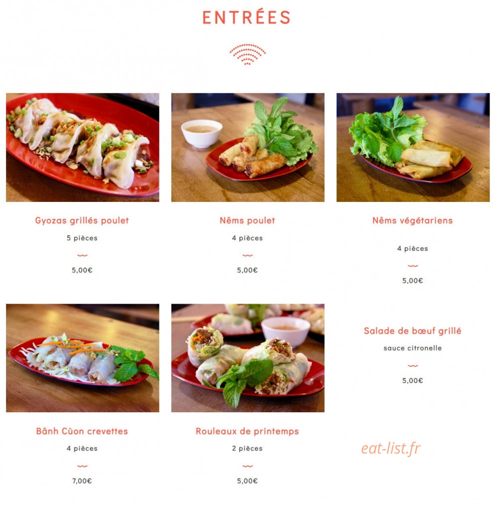 Notre cantine — carte page 1