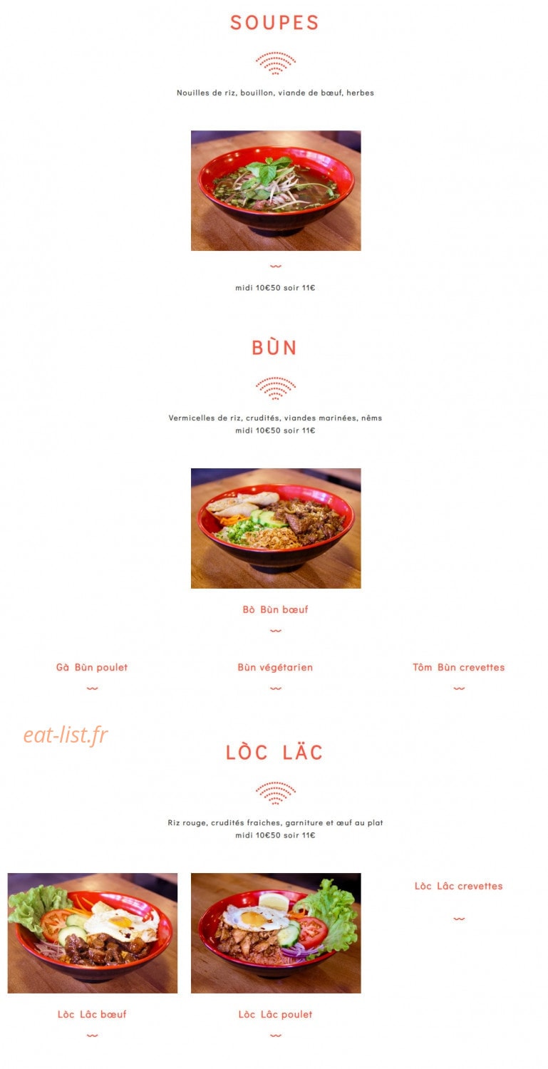 Notre cantine — carte page 2