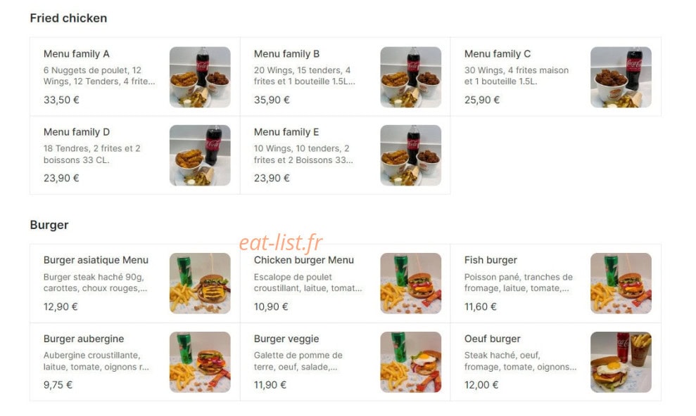 Nud Burger — carte page 2