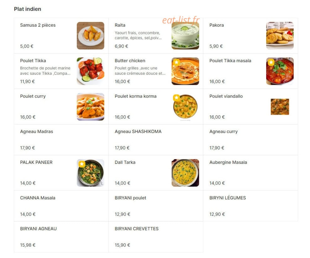 Nud Burger — carte page 3