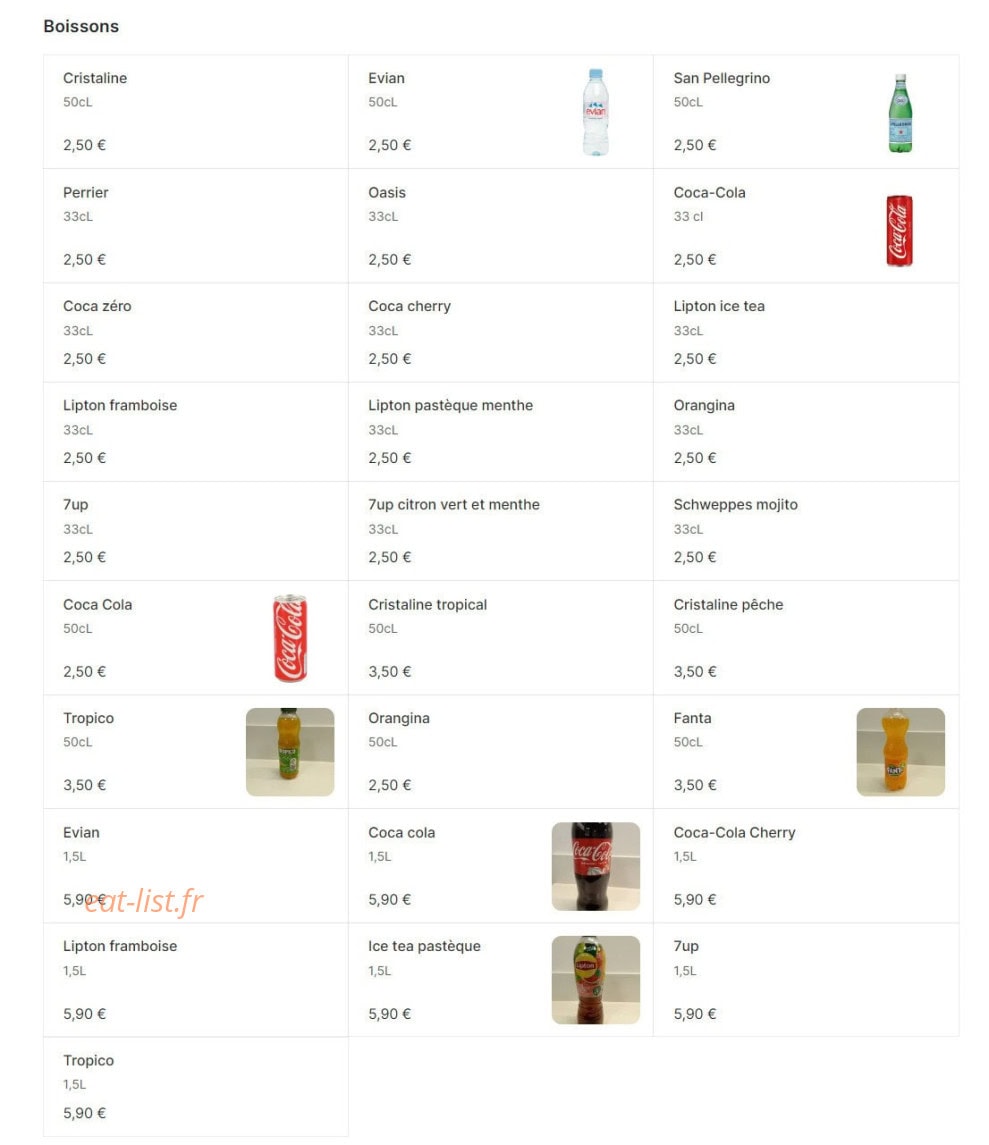 Nud Burger — carte page 5