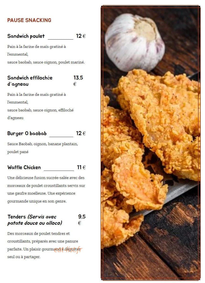Obaobab — carte page 6