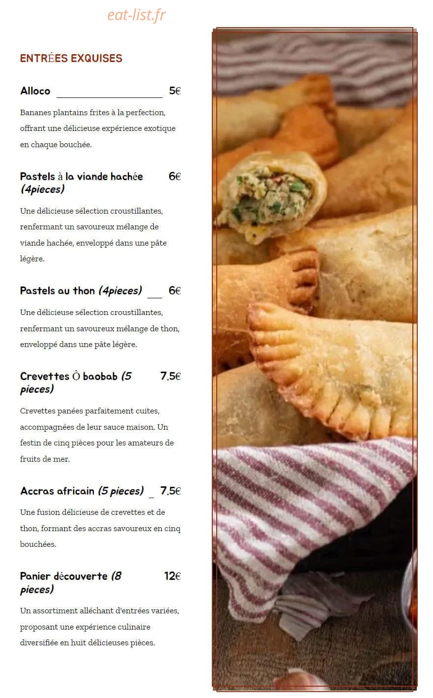 Obaobab — carte page 1