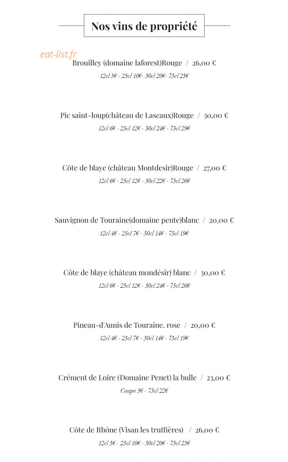 Pasta Wawa — carte page 6