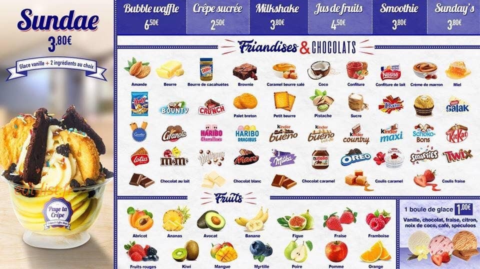 Paye Ta Crêpe — carte page 3