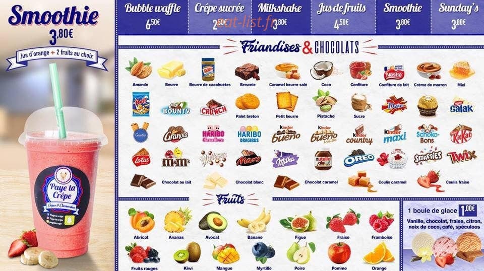 Paye Ta Crêpe — carte page 5