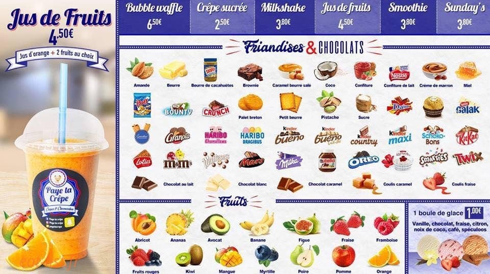 Paye Ta Crêpe — carte page 4