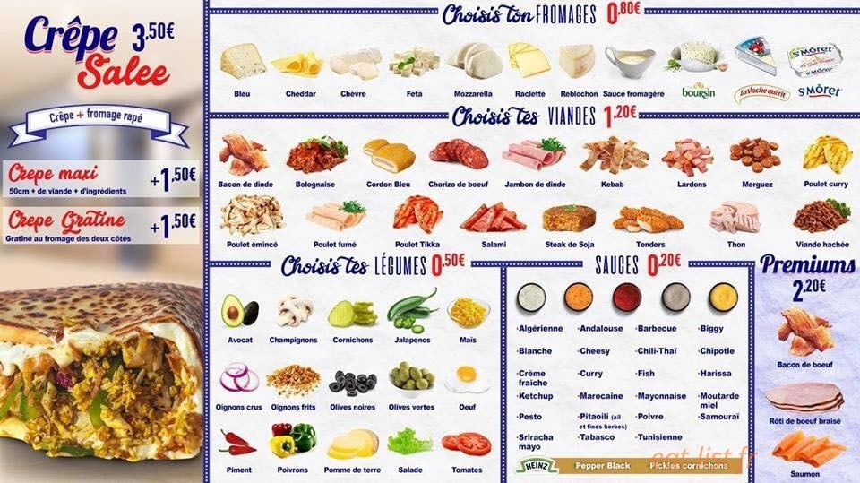 Paye Ta Crêpe — carte page 2