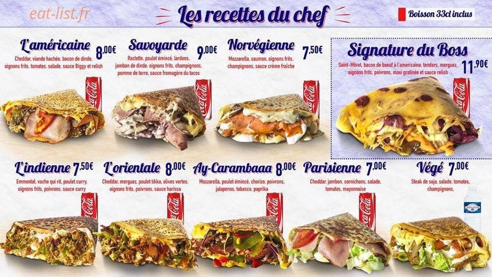 Paye Ta Crêpe — carte page 1