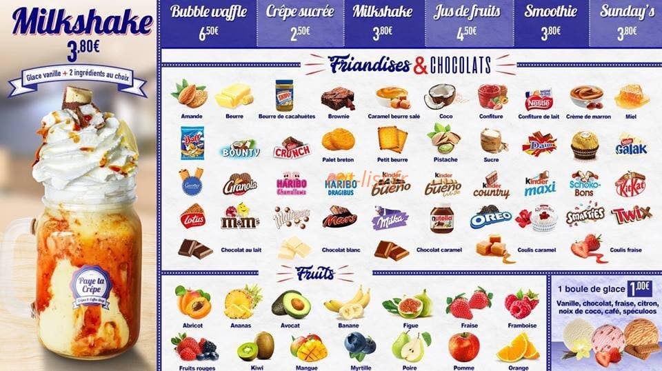 Paye Ta Crêpe — carte page 6