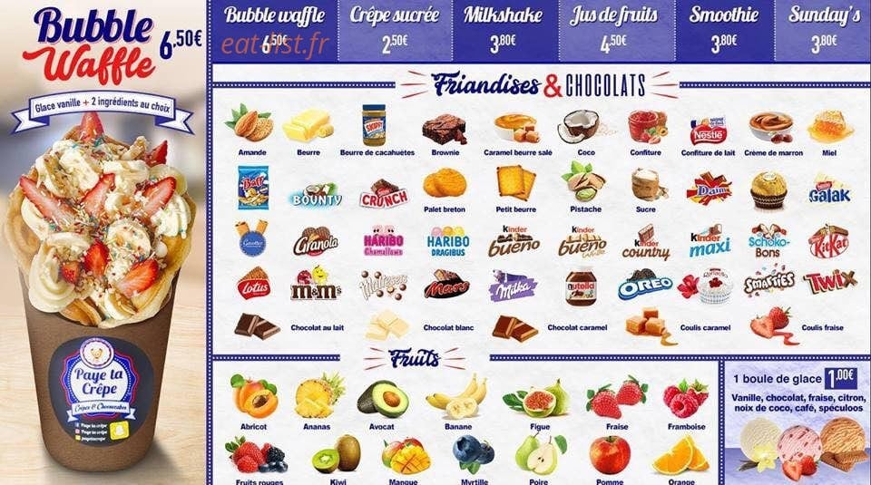 Paye Ta Crêpe — carte page 8