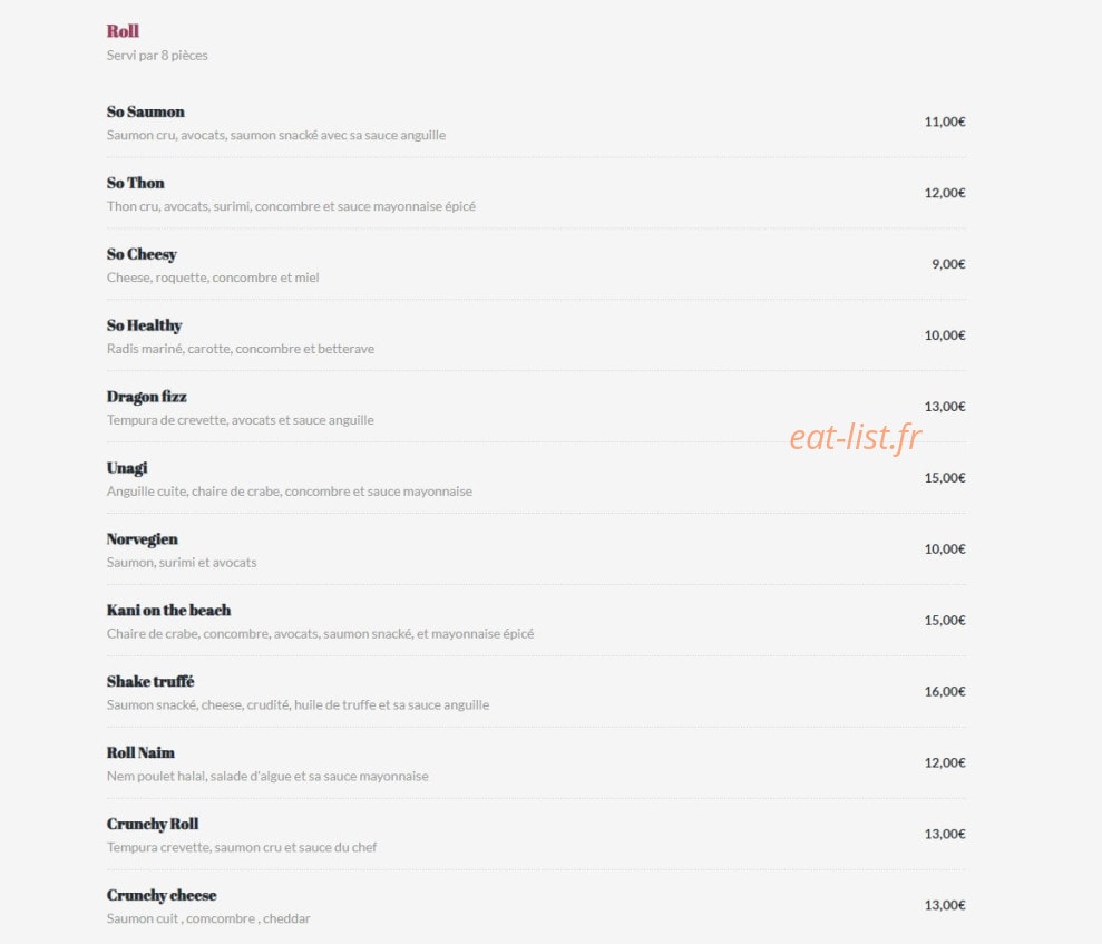 Pink Fizz — carte page 2