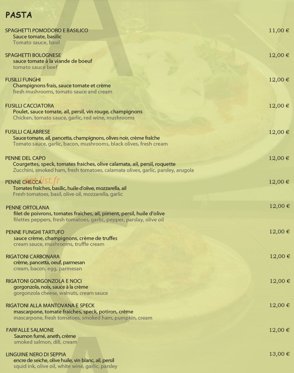 Pizza Caratello — carte page 3