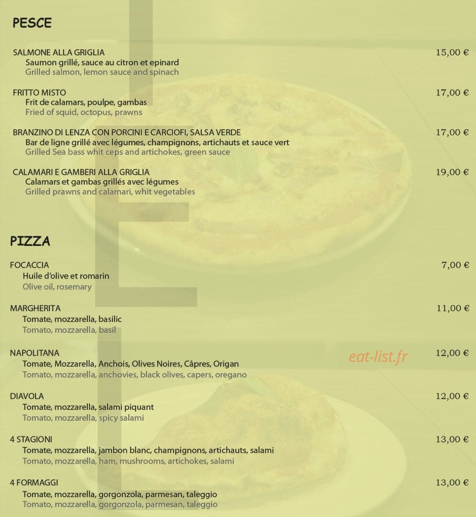 Pizza Caratello — carte page 5