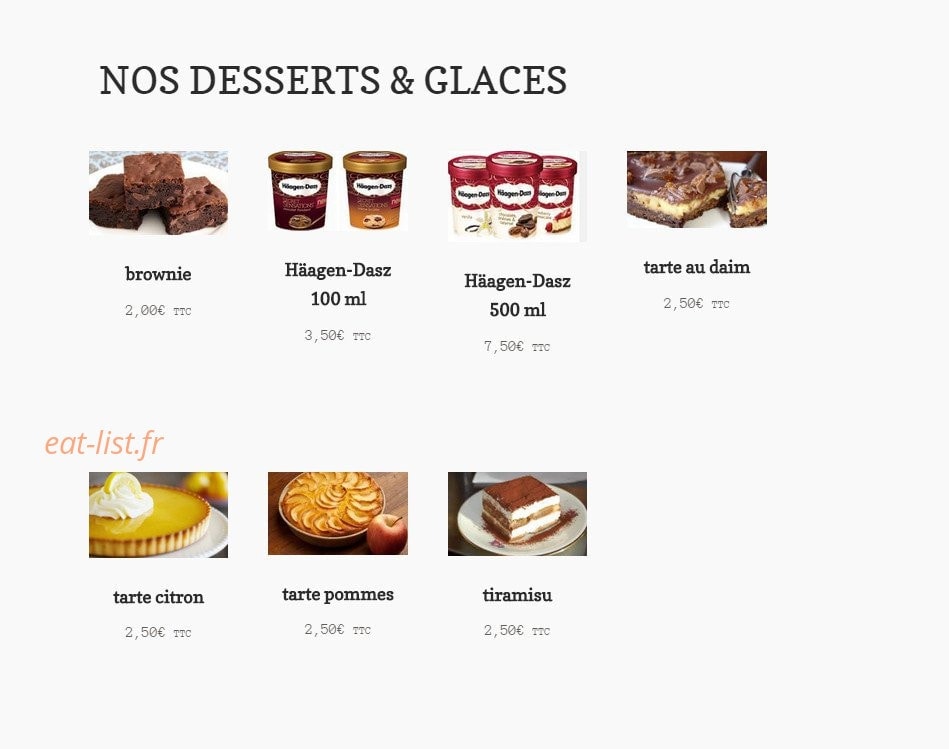 Pizza Cinq — carte page 4
