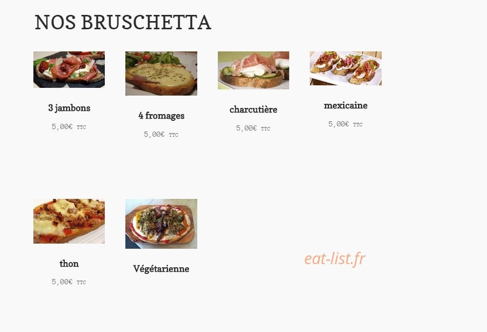 Pizza Cinq — carte page 3