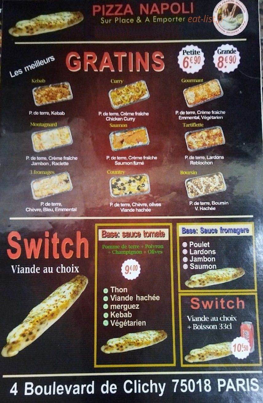 Pizza Napoli — carte page 2