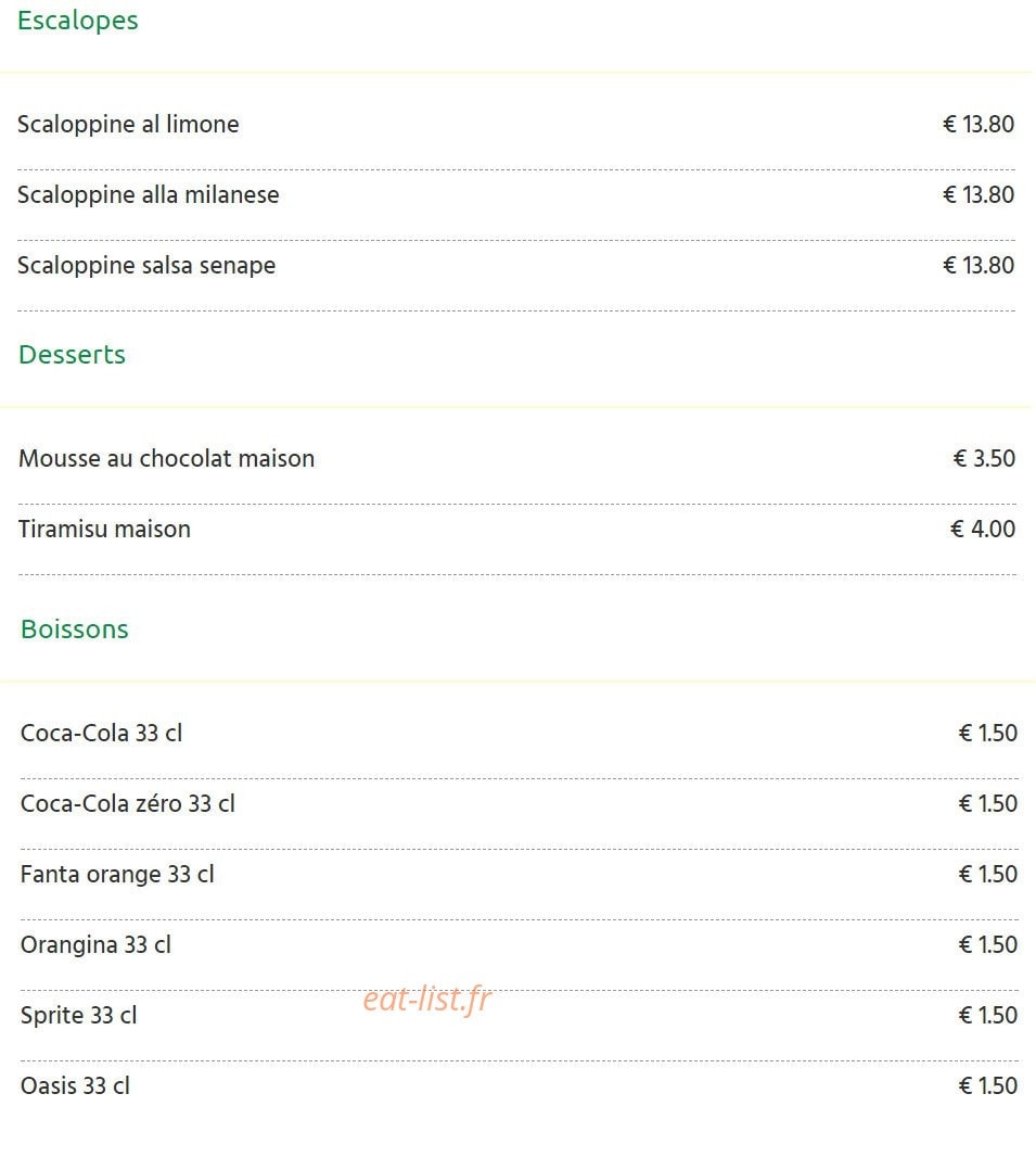Pizza Pollino — carte page 5